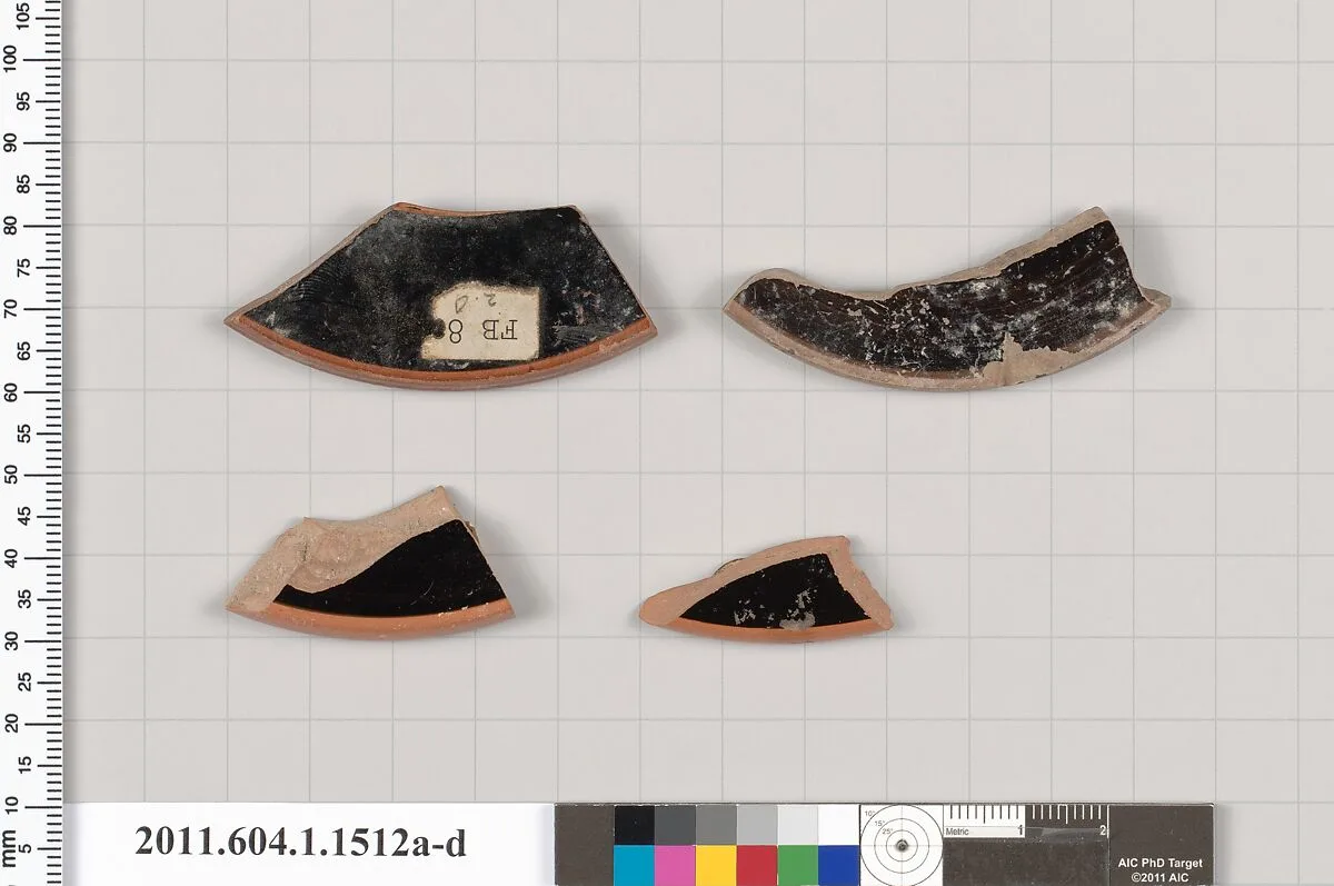 Terracotta fragments of kylikes (drinking cups) — Unknown