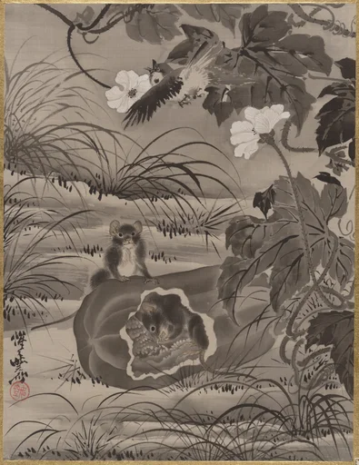 瓜に鼠図|Rats and Gourd