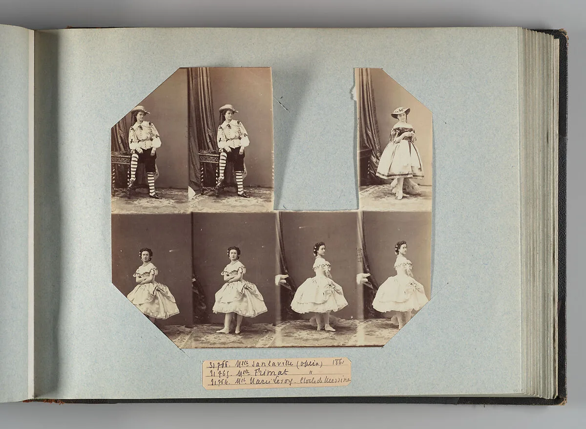 Mlle Sanlaville; Mlle Frimat; Mlle Marie Leroy — André-Adolphe-Eugène Disdéri