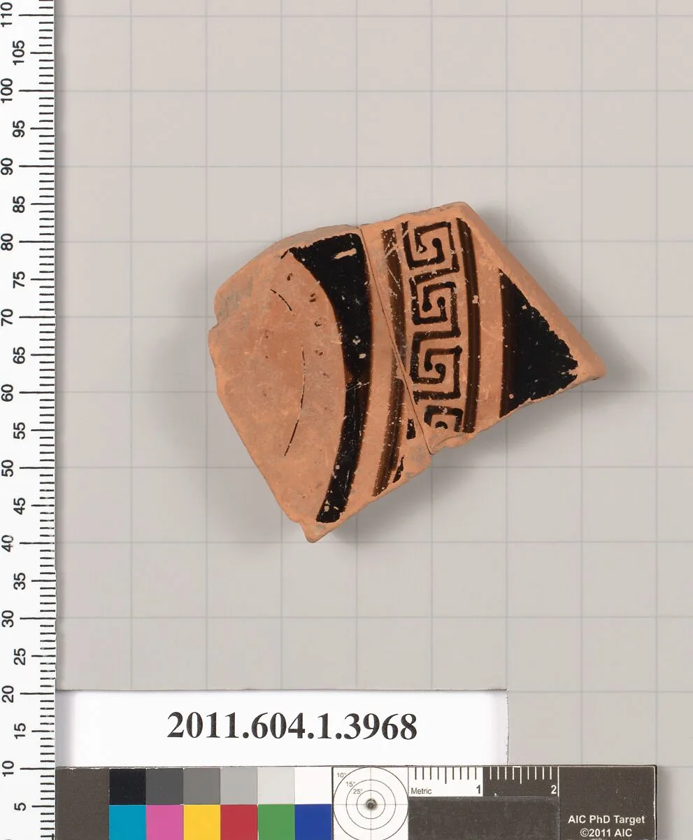 Terracotta fragment of a kylix (drinking cup) — Unknown