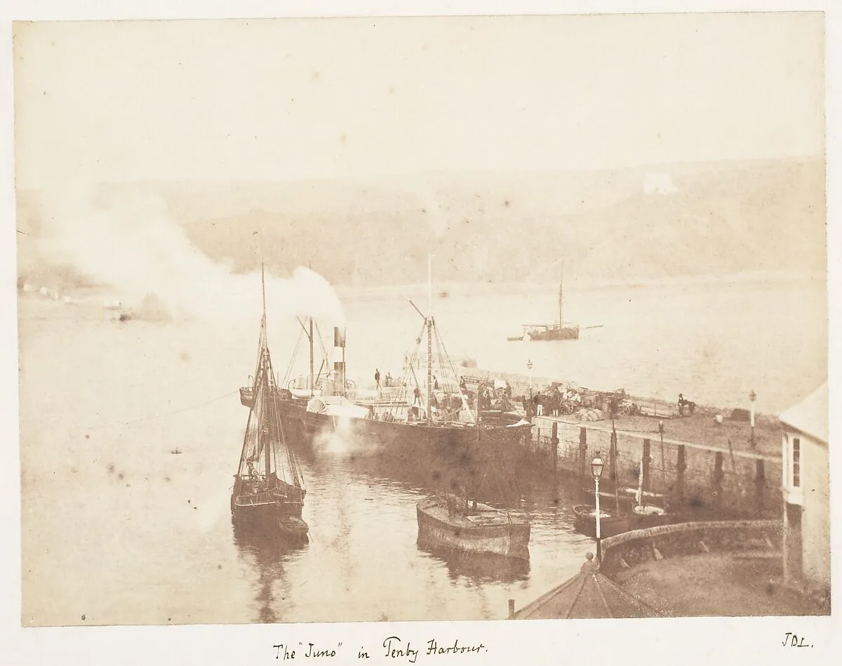 The "Juno" in Tenby Harbour — John Dillwyn Llewelyn