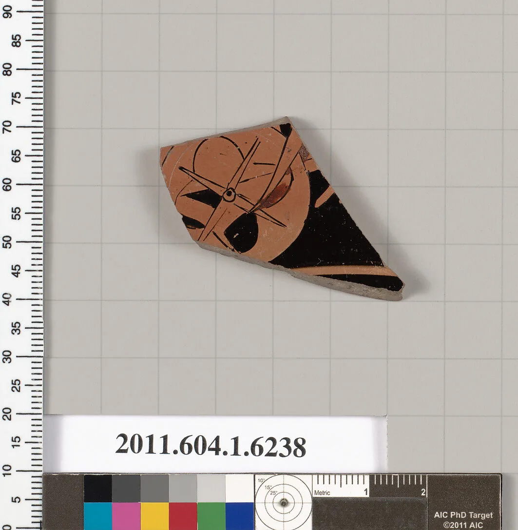 Terracotta fragment of a kylix (drinking cup) — Unknown