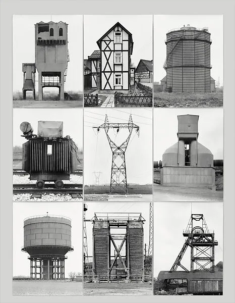 Comparative Juxtaposition, Nine Objects, Each With A Different Function — Bernd and Hilla Becher