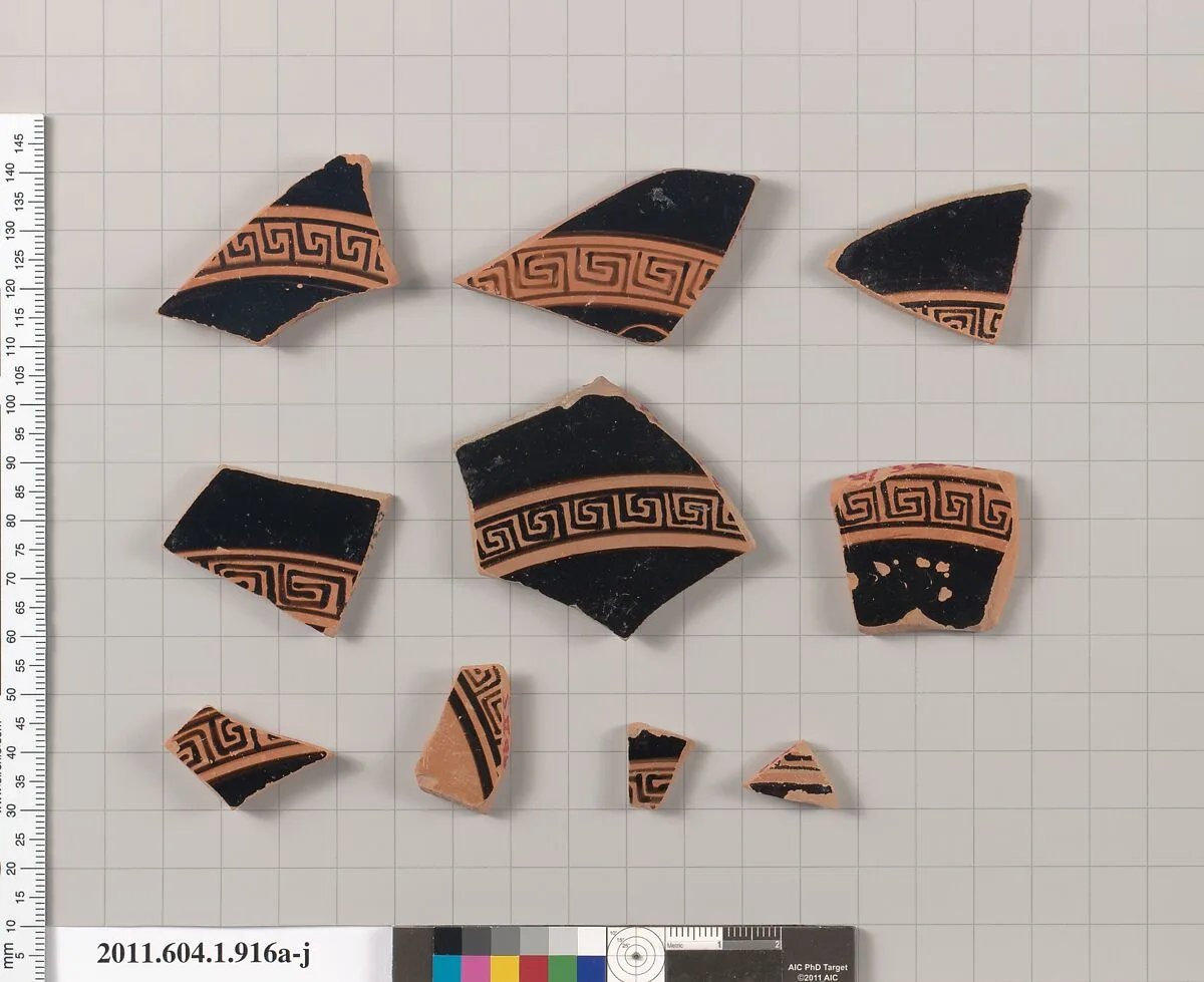 Terracotta fragments of kylikes (drinking cups) — Unknown