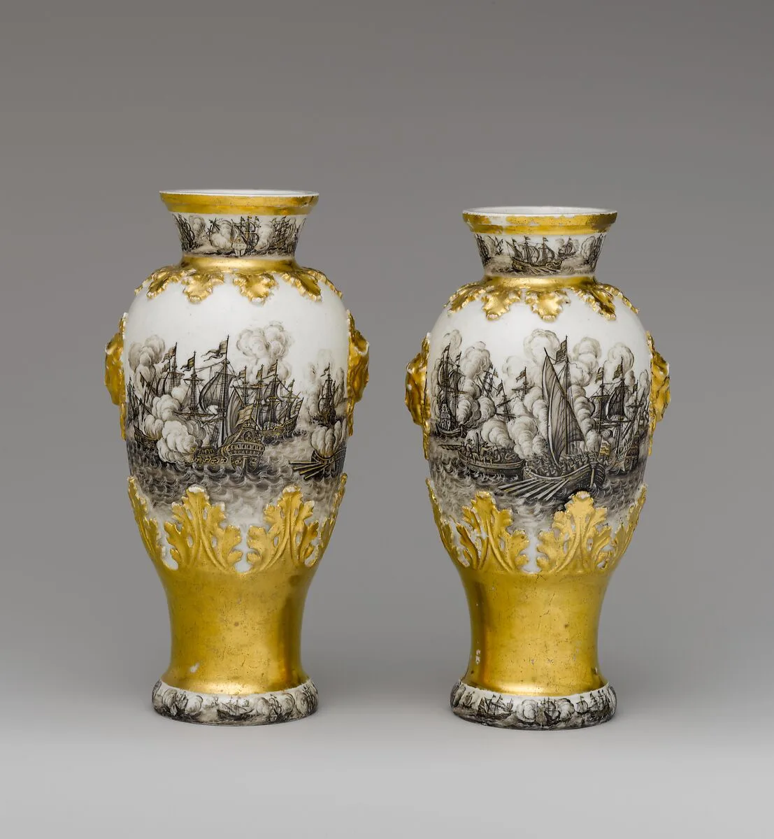 Vase (one of a pair) — Ignaz Preissler|Meissen Manufactory|Böttger Period