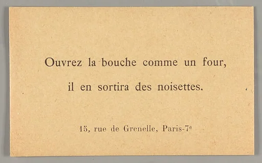 Ouvrez la bouche comme un four, il en sortira des noisettes