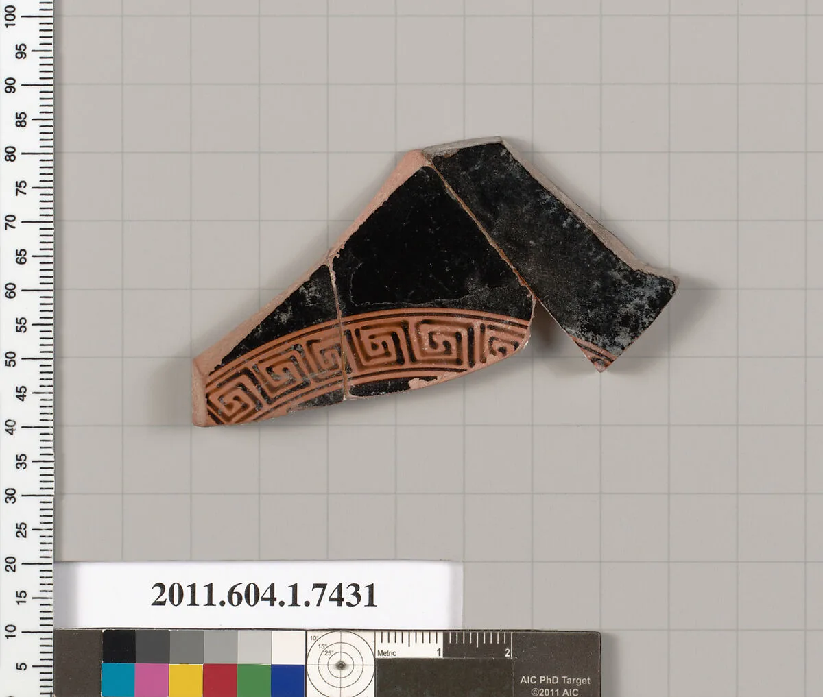 Terracotta fragment of a kylix (drinking cup) — Unknown