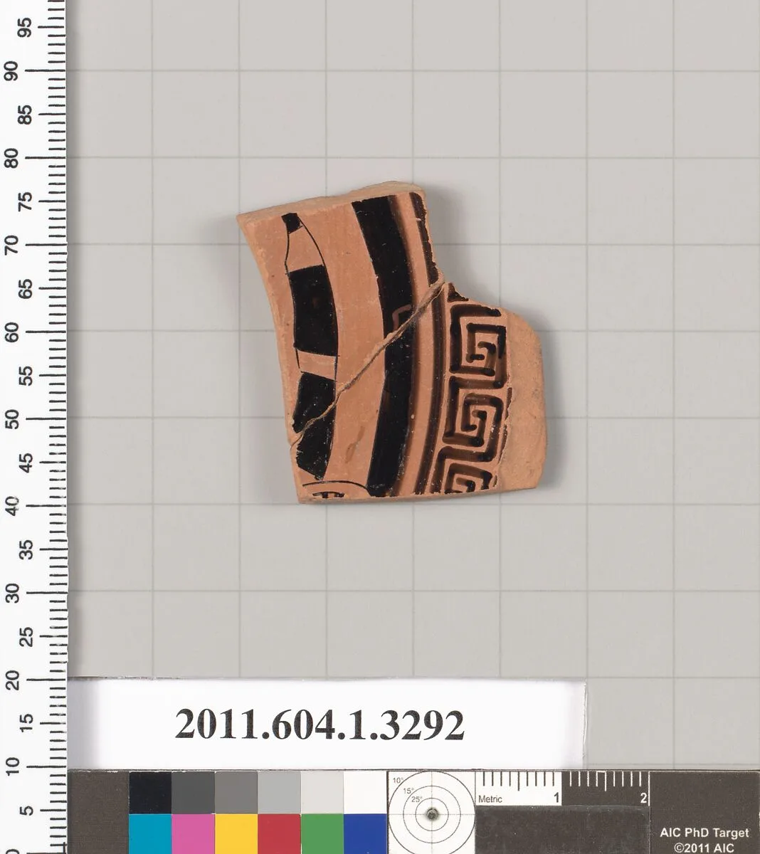 Terracotta fragment of a kylix (drinking cup) — Unknown