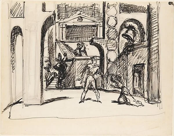 Sketch for "Le Cenci" — Balthus (Balthasar Klossowski)
