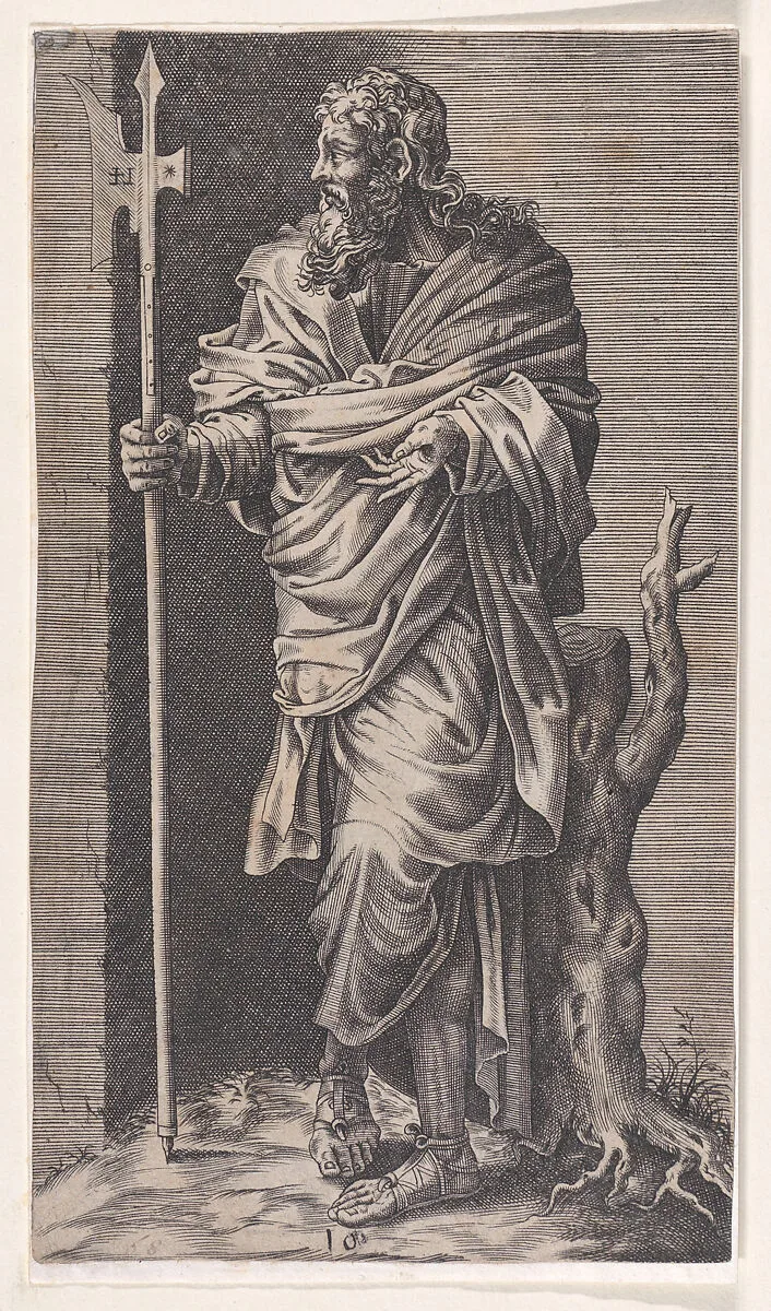 St. Thomas, from Christ and the Apostles — Lambert Suavius|Lambert Lombard|Jakob Andreas Fridrich the Elder