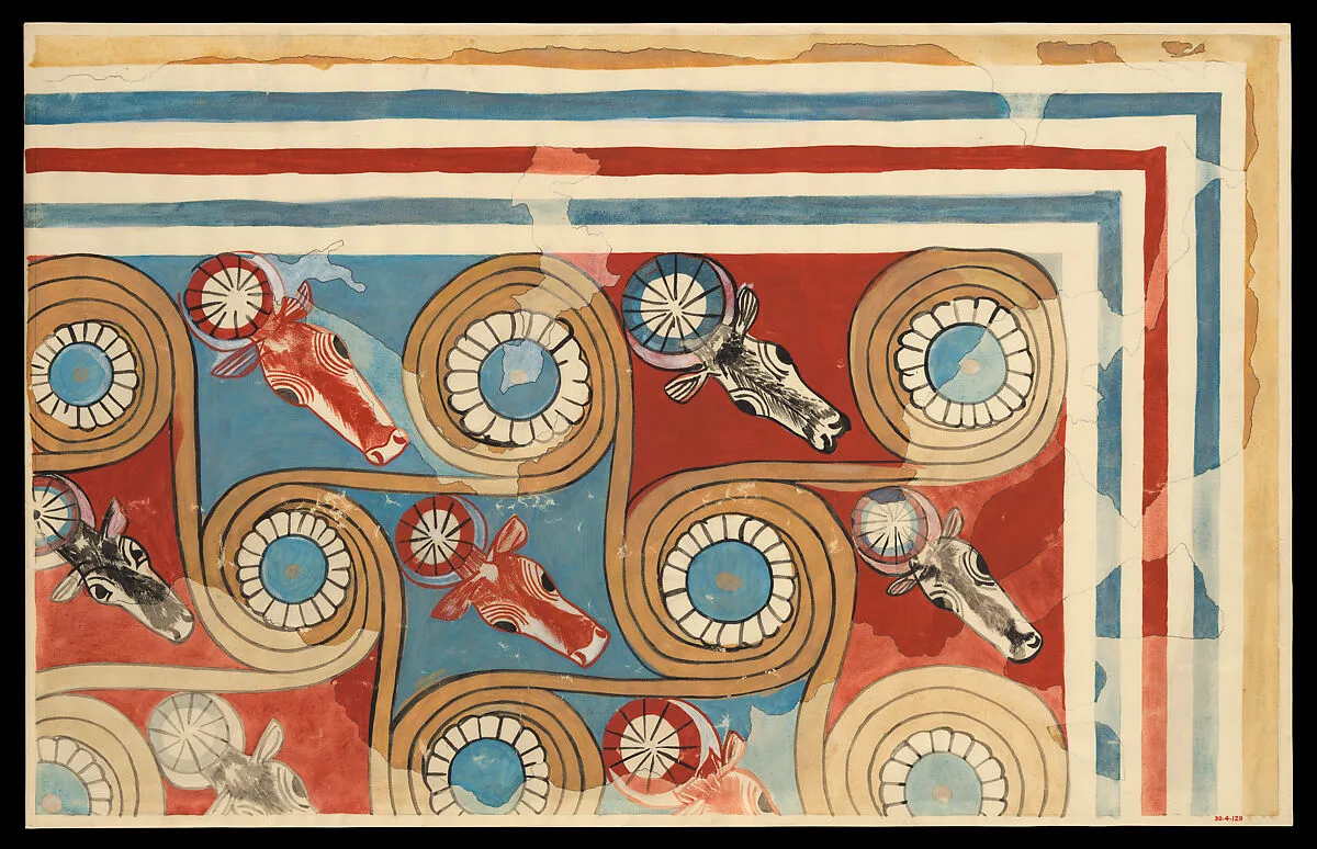 Ceiling Decoration, Palace of Amenhotep III — William J. Palmer-Jones