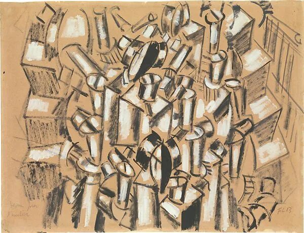 Drawing for "The Staircase" — Fernand Léger