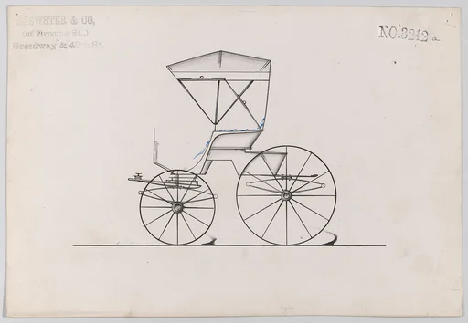 Design for Road Wagon or Buggy, no. 3212a
