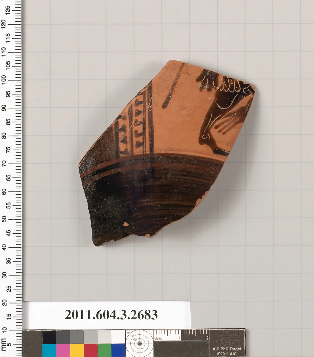 Terracotta fragment of an olpe (jug) — Unknown