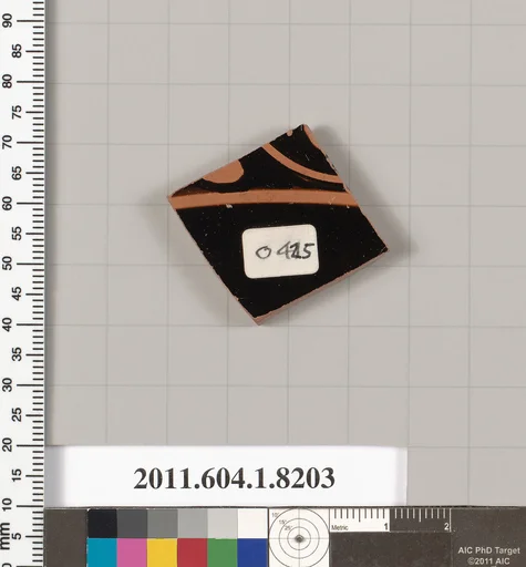 Terracotta fragment of a kylix (drinking cup)
