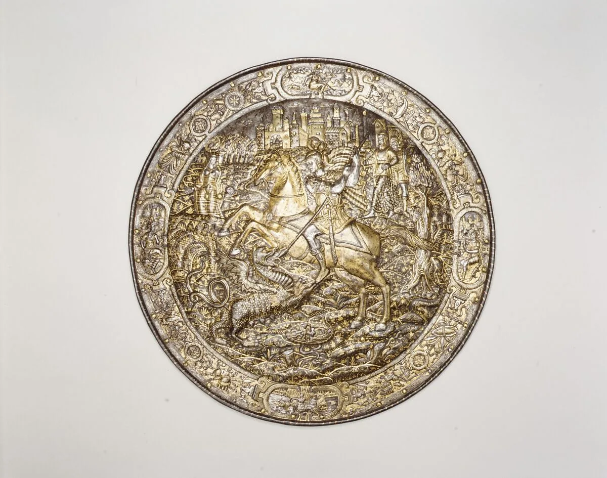 Shield Depicting Saint George Slaying the Dragon — Unknown