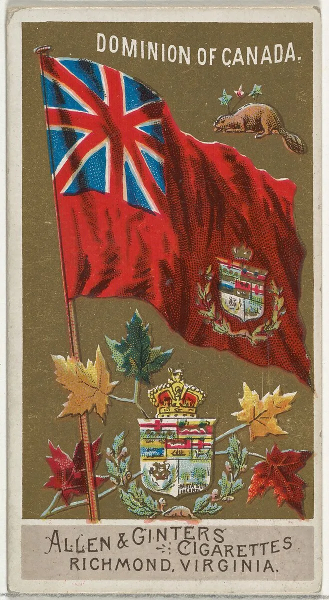 Dominion of Canada, from Flags of All Nations, Series 2 (N10) for Allen & Ginter Cigarettes Brands — Allen & Ginter