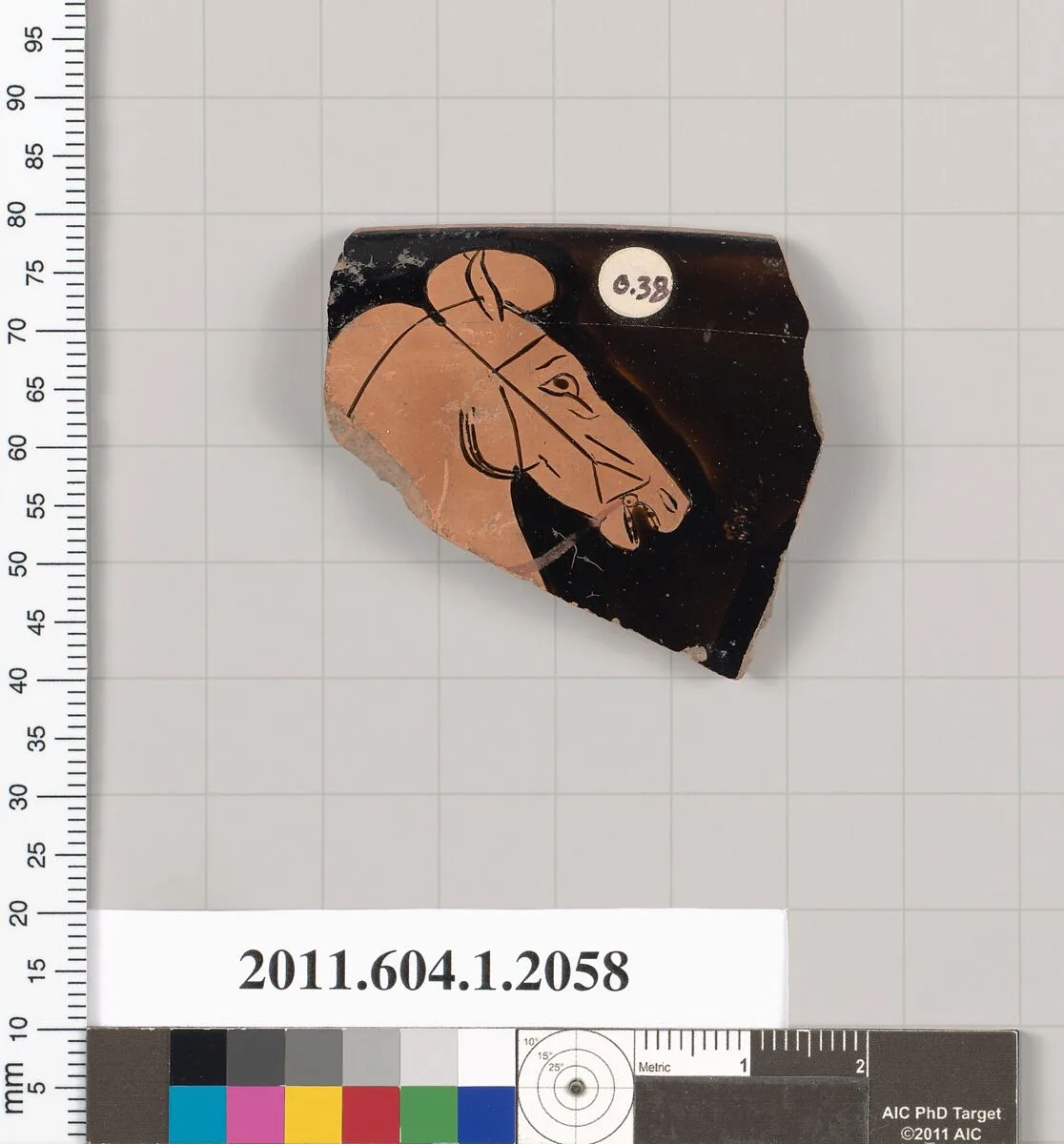 Terracotta rim fragment of a kylix (drinking cup) — Unknown