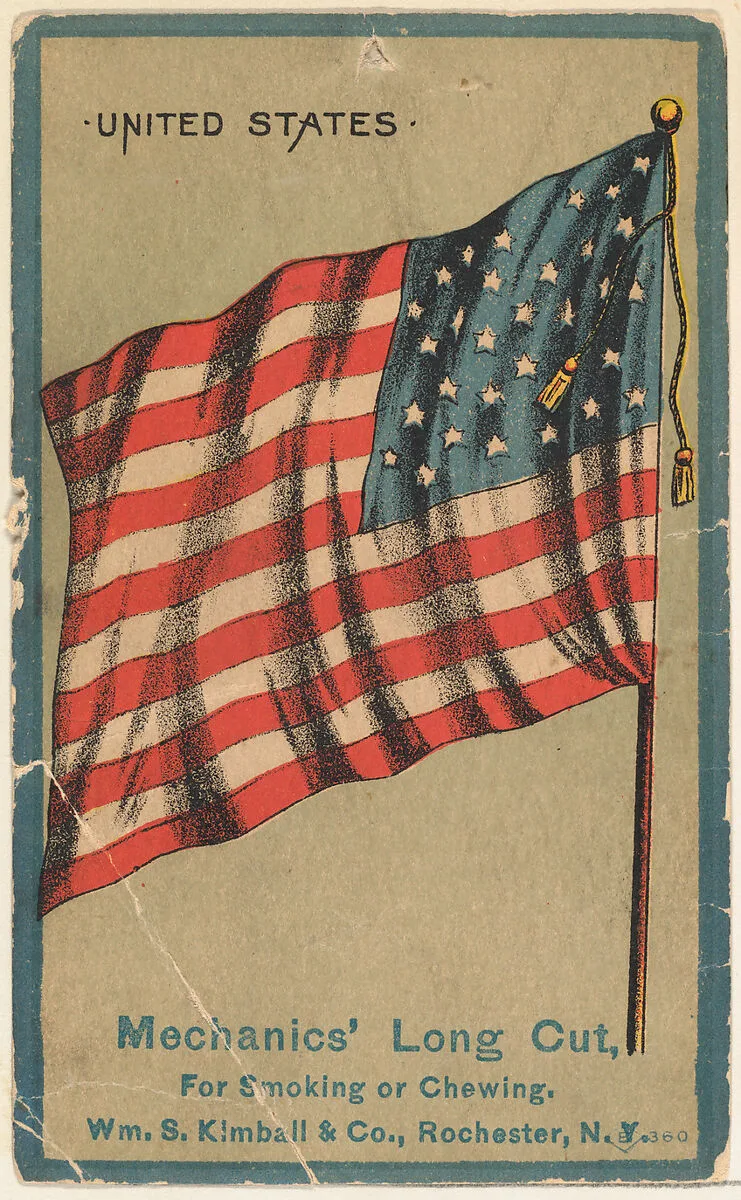 United States, from the National Flags series (N195) issued by Wm. S. Kimball & Co. — William S. Kimball & Company