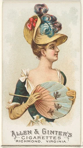 Plate 25, from the Fans of the Period series (N7) for Allen & Ginter Cigarettes Brands