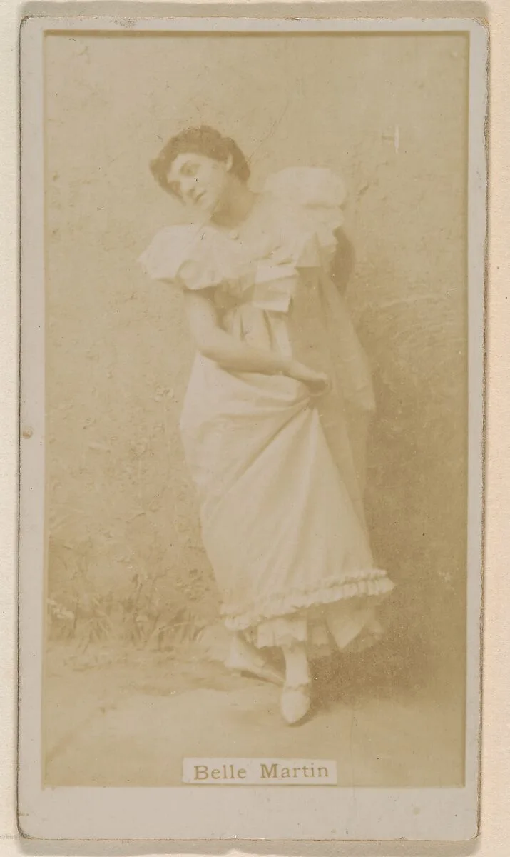 Belle Martin, from the Actresses series (N245) issued by Kinney Brothers to promote Sweet Caporal Cigarettes — Kinney Brothers Tobacco Company