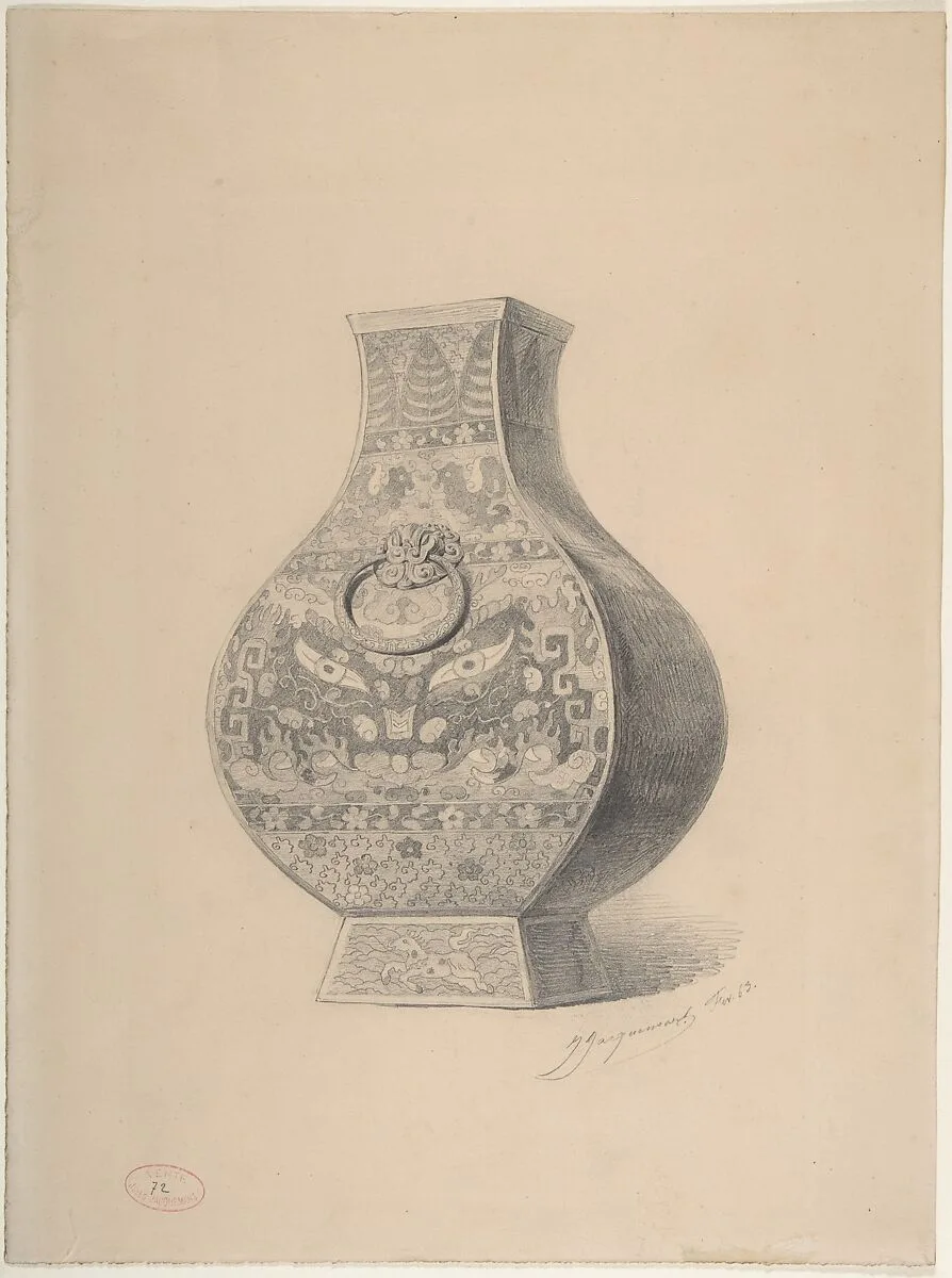 A Chinese Vase — Jules-Ferdinand Jacquemart