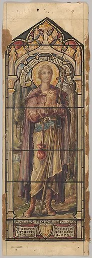 St. Philip, Representing Hope: Design for a Stained Glass Window, First Presbyterian Church, Flemington, New Jersey (one of a set of seven)