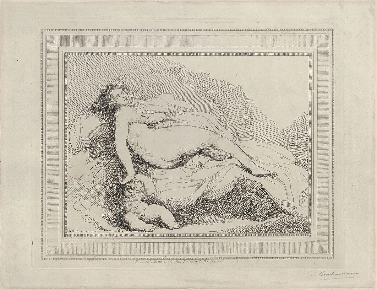 Sleeping Venus and Love — Giovanni Battista Cipriani|Thomas Rowlandson|Thomas Rowlandson