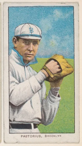 Pastorius, Brooklyn, National League, from the White Border series (T206) for the American Tobacco Company