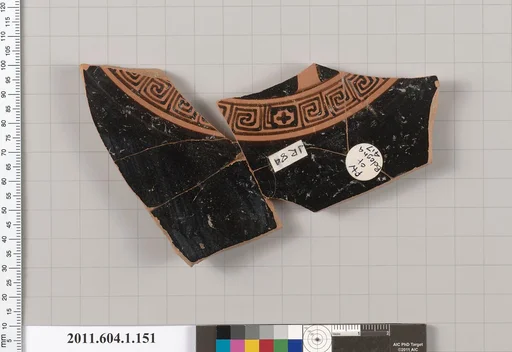 Terracotta fragment of a kylix (drinking cup)