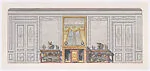 Harold Brown Esq: room elevation with bibelots — Ogden Codman, Jr.|Ogden Codman, Jr.