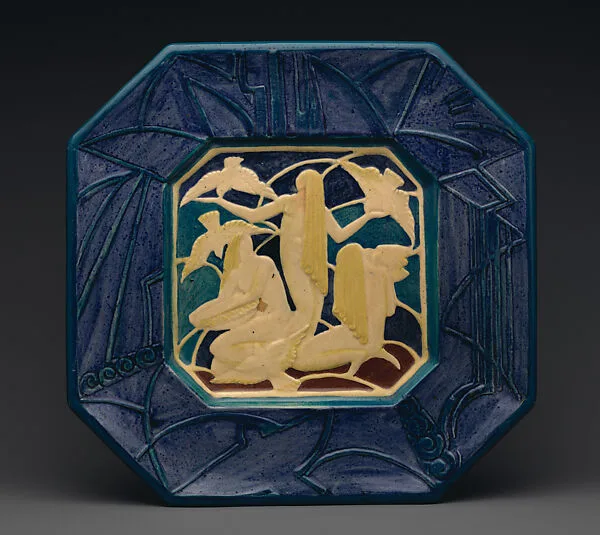Plaque with nudes and birds — Thelma Frazer|Cowan Pottery