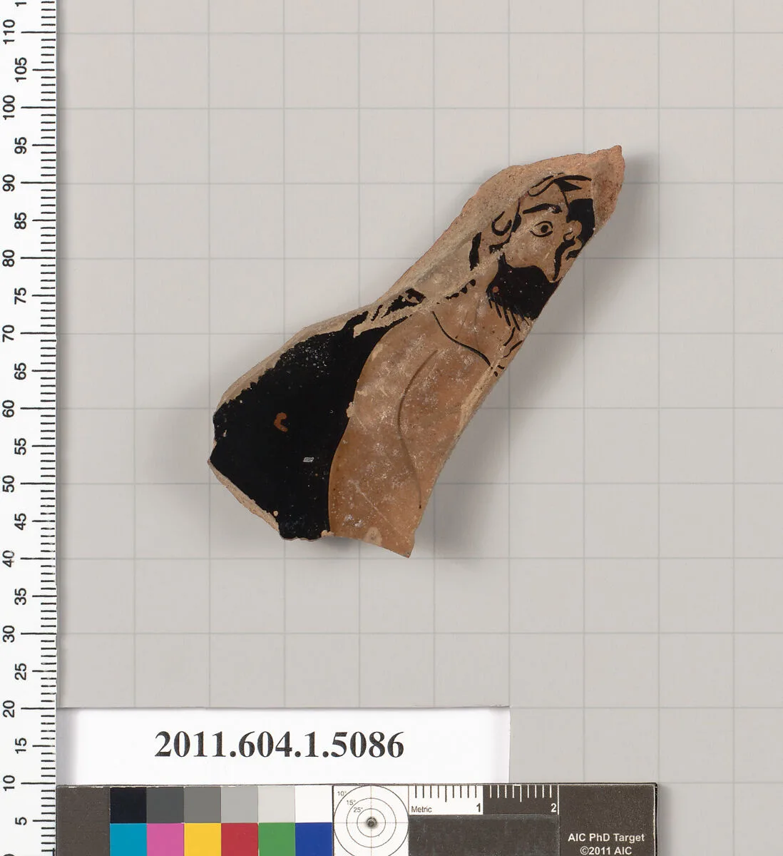 Terracotta fragment of a kylix (drinking cup) — Unknown
