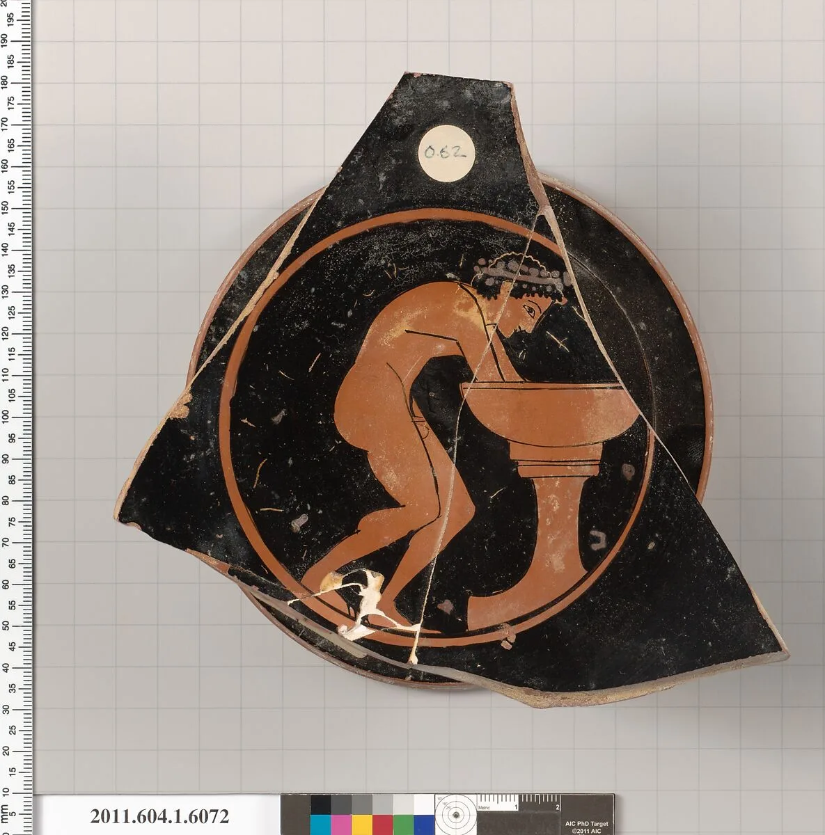 Terracotta fragment of a kylix (drinking cup) — Unknown