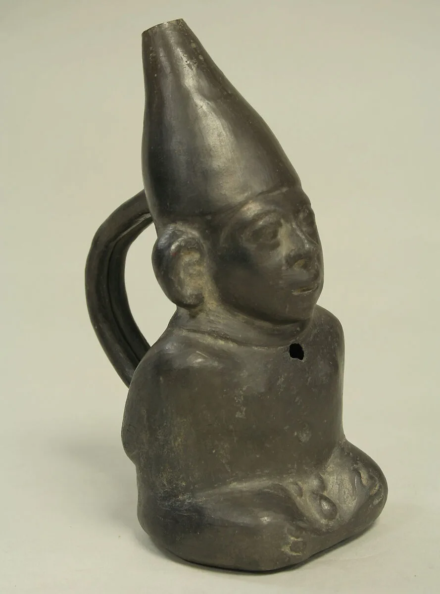 Seated Prisoner Single Spout Bottle — Unknown