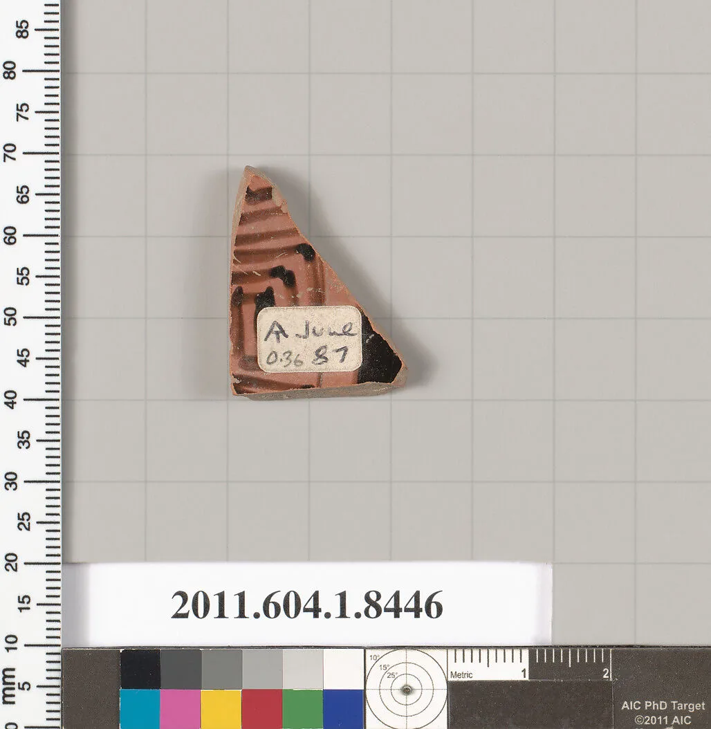 Terracotta fragment of a kylix (drinking cup) — Unknown