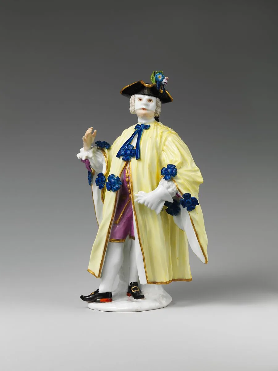 Masquerader (one of a pair) — Johann Joachim Kändler|Meissen Manufactory