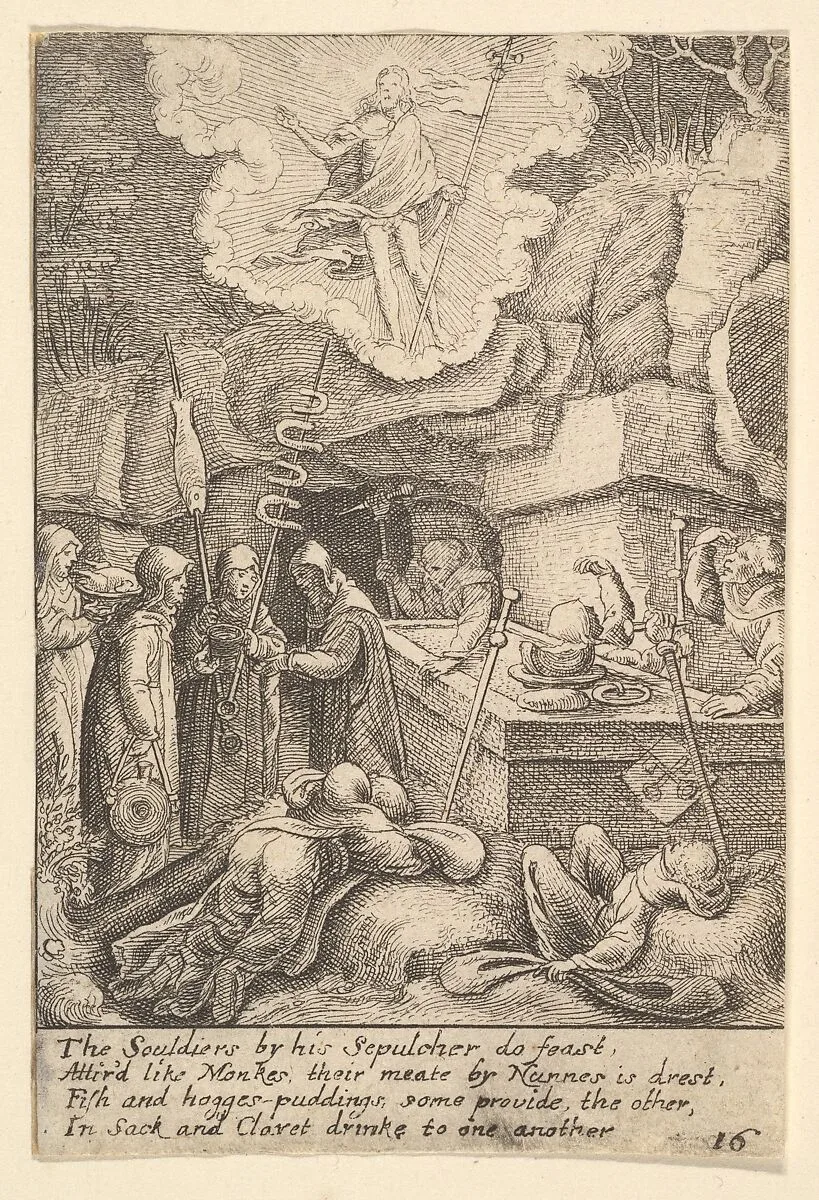 Resurrection — Hans Holbein the Younger|Wenceslaus Hollar