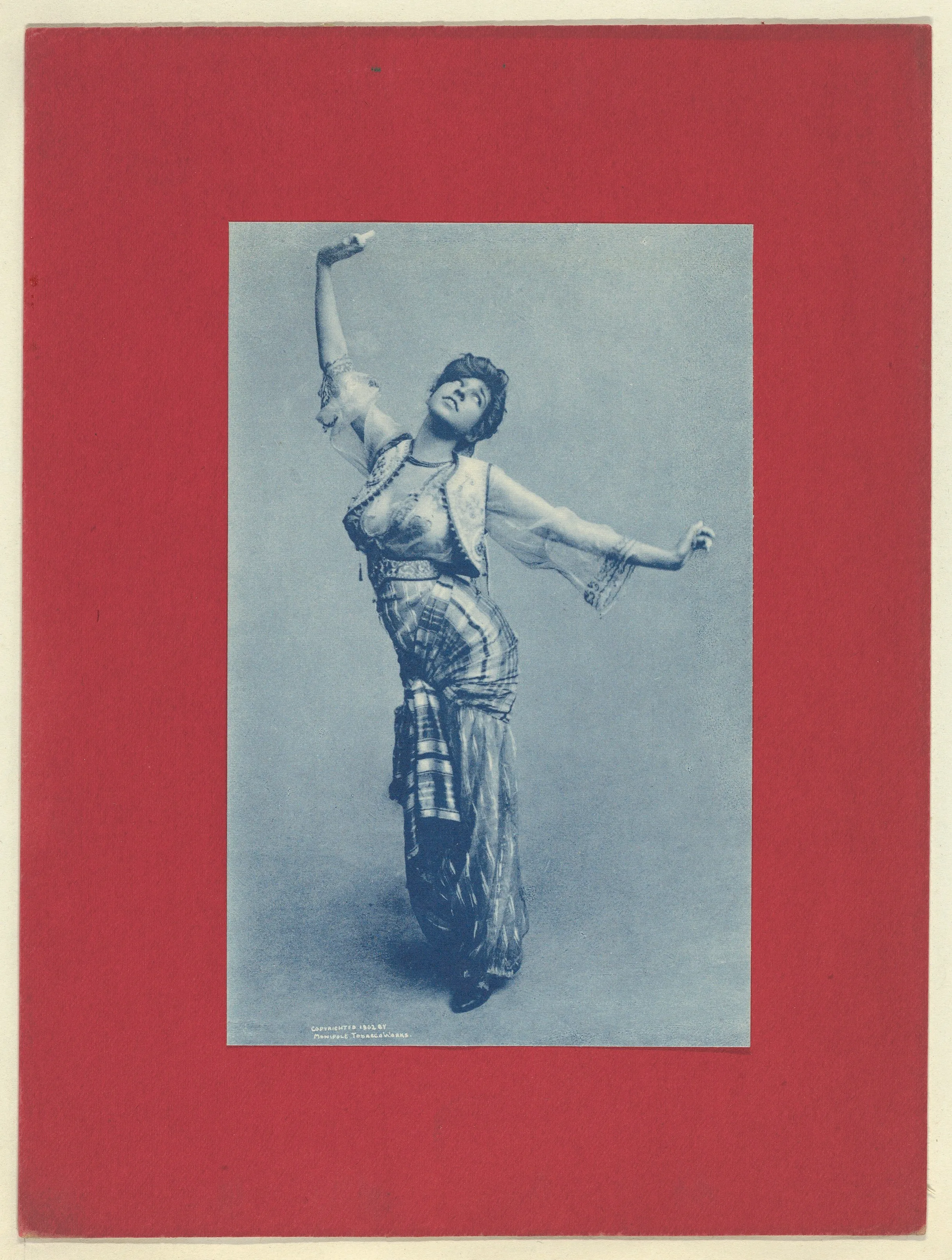 Plate 3, from Little Egypt Actresses series (T2), issued by Monopole Tobacco Works to promote Khedive Egyptian Cigarettes — Monopole Tobacco Works