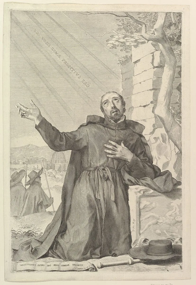 St. Ignatius in Ecstasy — Claude Mellan