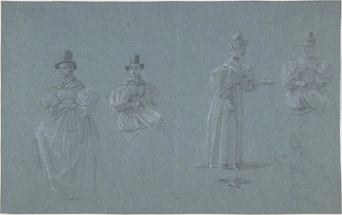 Studies of Horsewomen — Wilhelm von Kobell