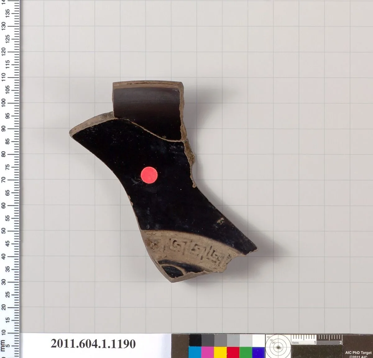 Terracotta rim fragment of a kylix (drinking cup) — Unknown