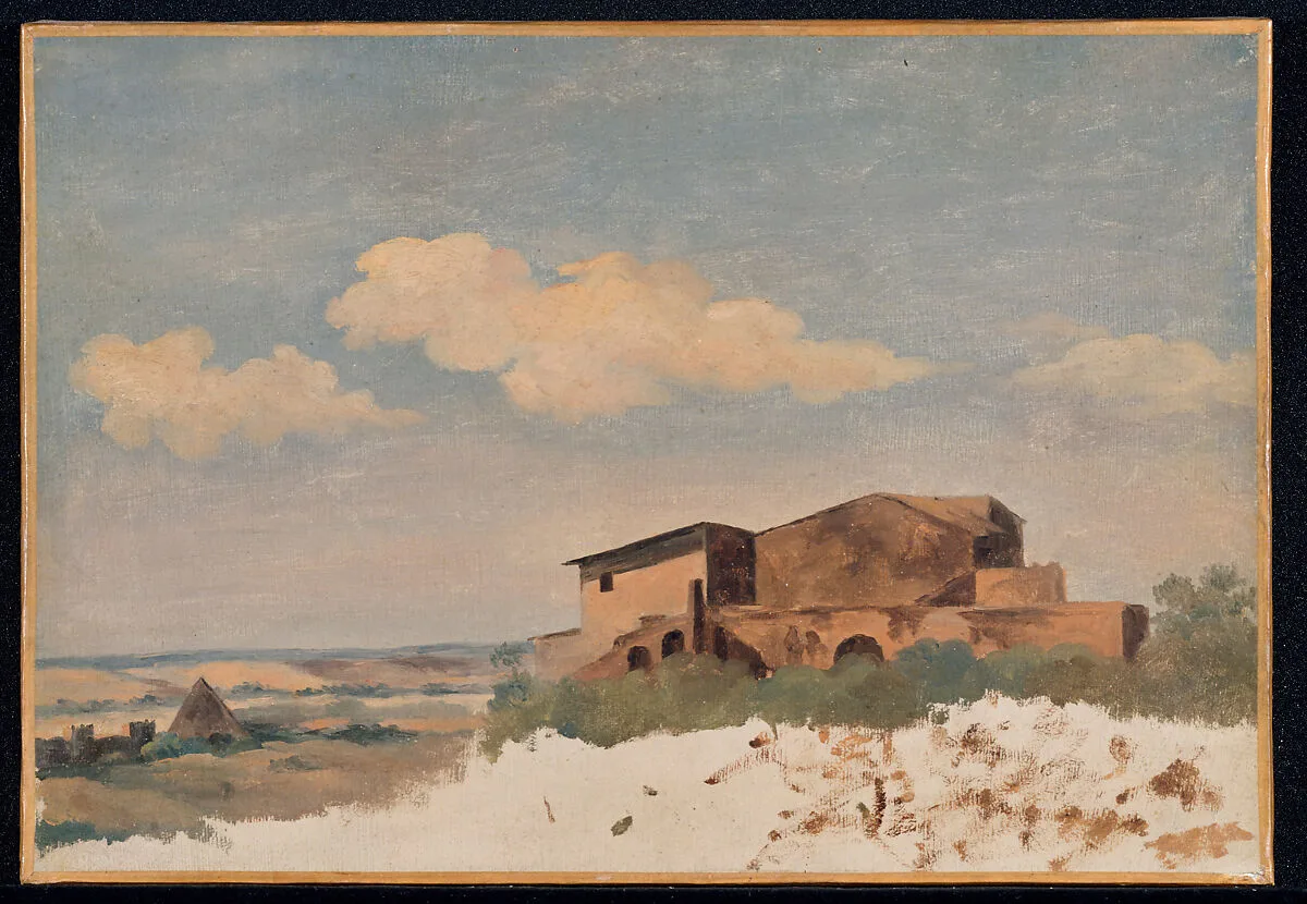 Landscape with the Pyramid of Gaius Cestius, Rome — Pierre Henri de Valenciennes