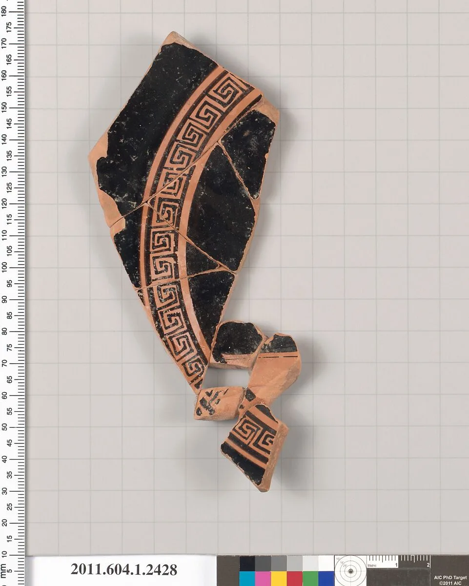 Terracotta fragment of a kylix (drinking cup) — Unknown
