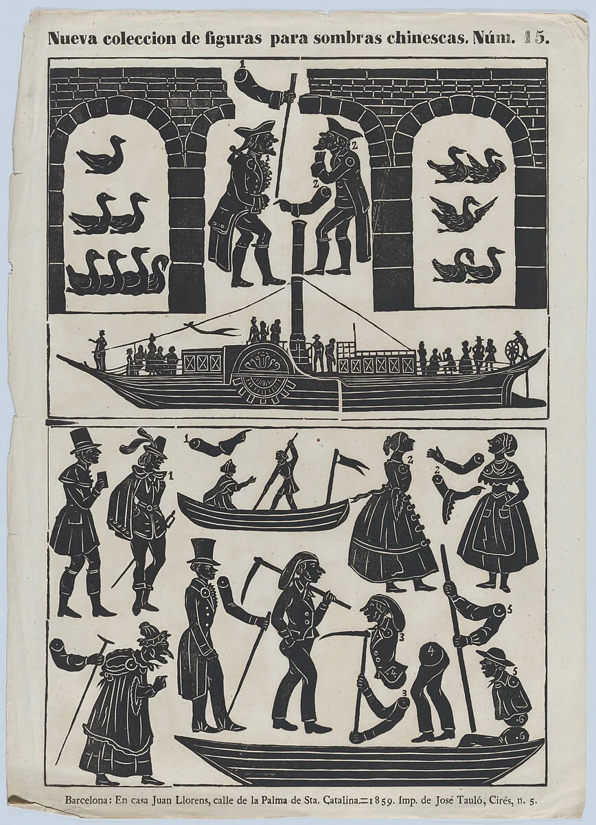 Sheet 15 of figures for Chinese shadow puppets — Juan Llorens|José Taulo