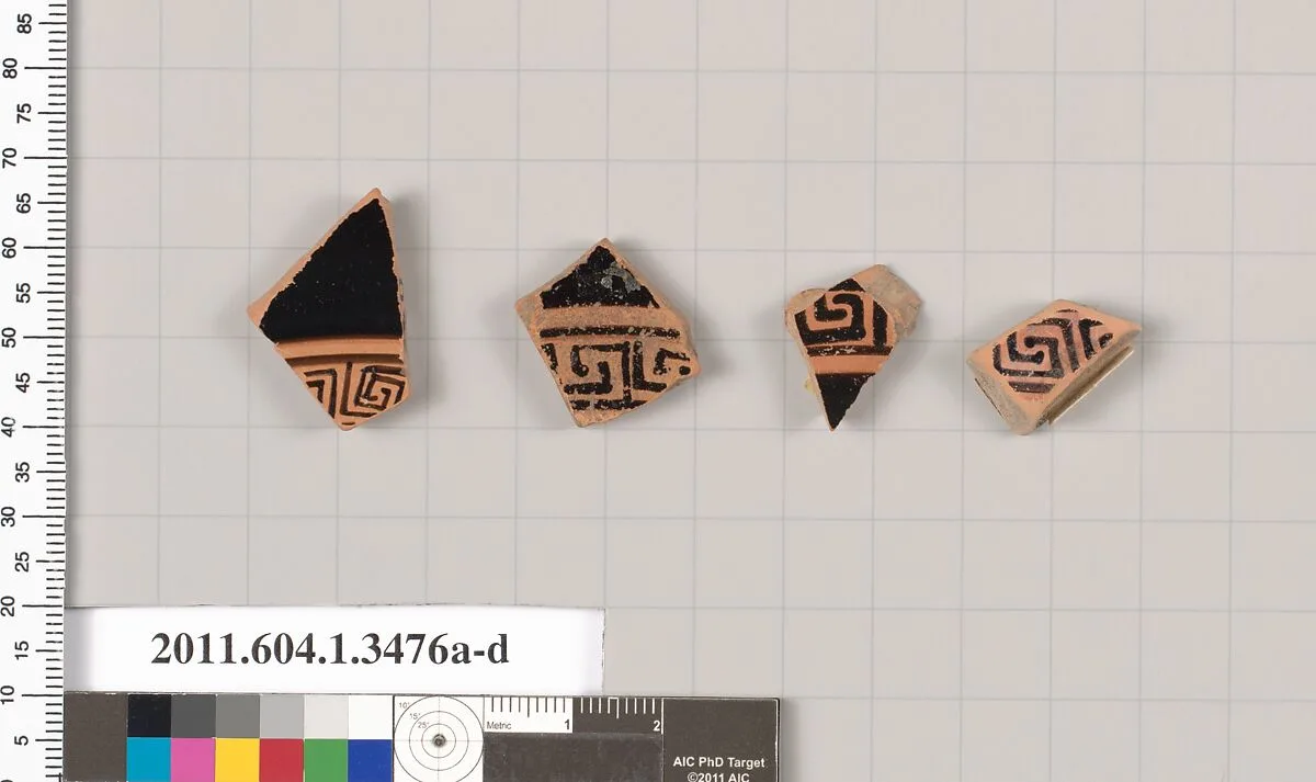 Terracotta fragments of kylikes (drinking cups) — Unknown