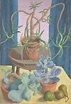 Succulents on an African Stool