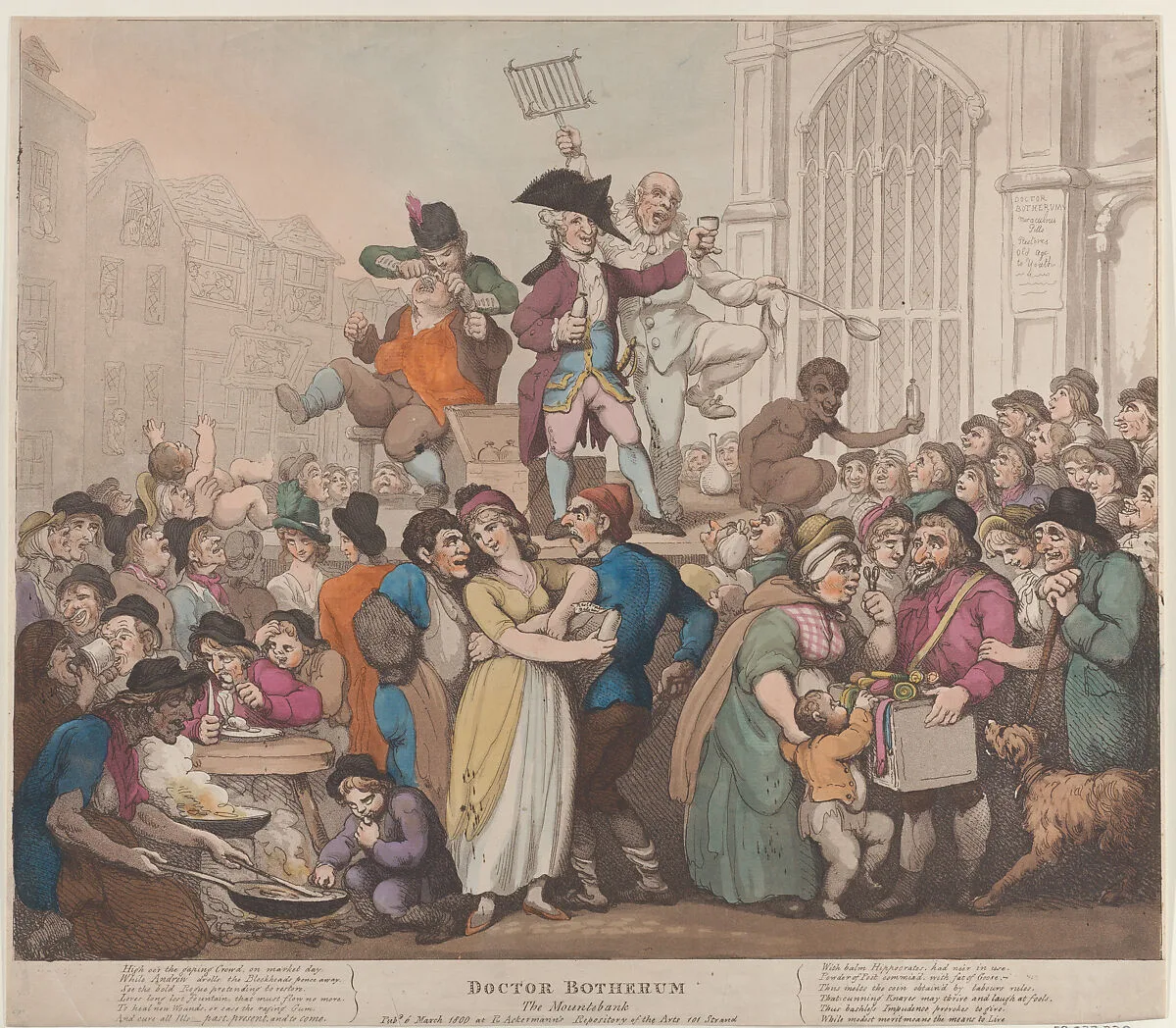 Doctor Botherum, The Montebank — Thomas Rowlandson
