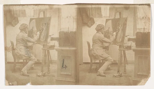 [Painter at Work in Studio]