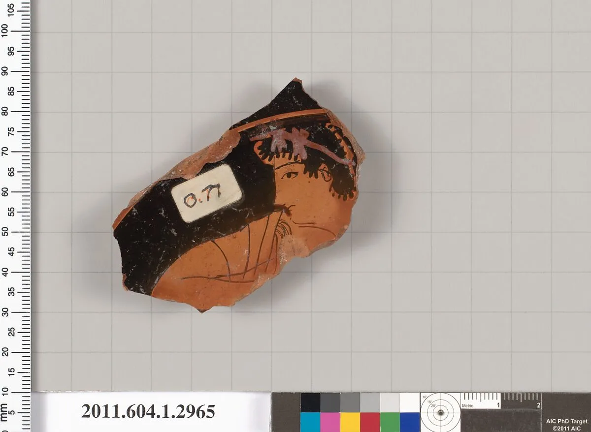 Terracotta fragment of a kylix (drinking cup) — Unknown